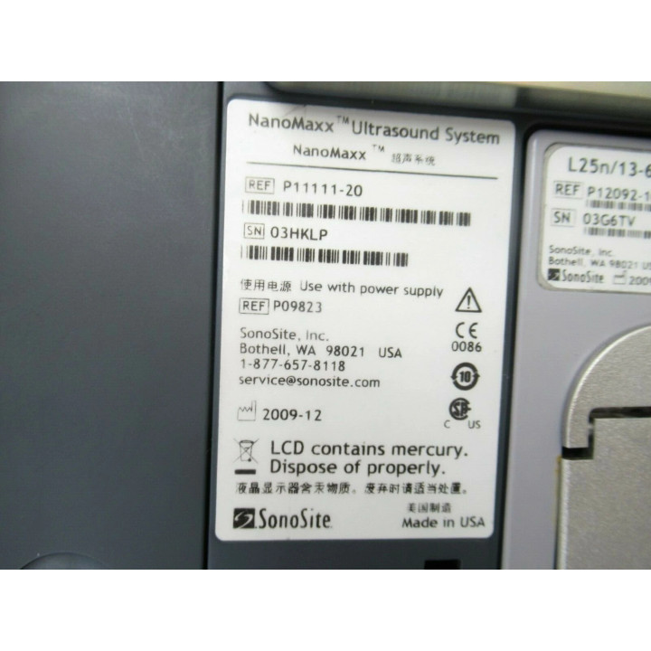 SonoSite NanoMaxx Ultrasound System Sale